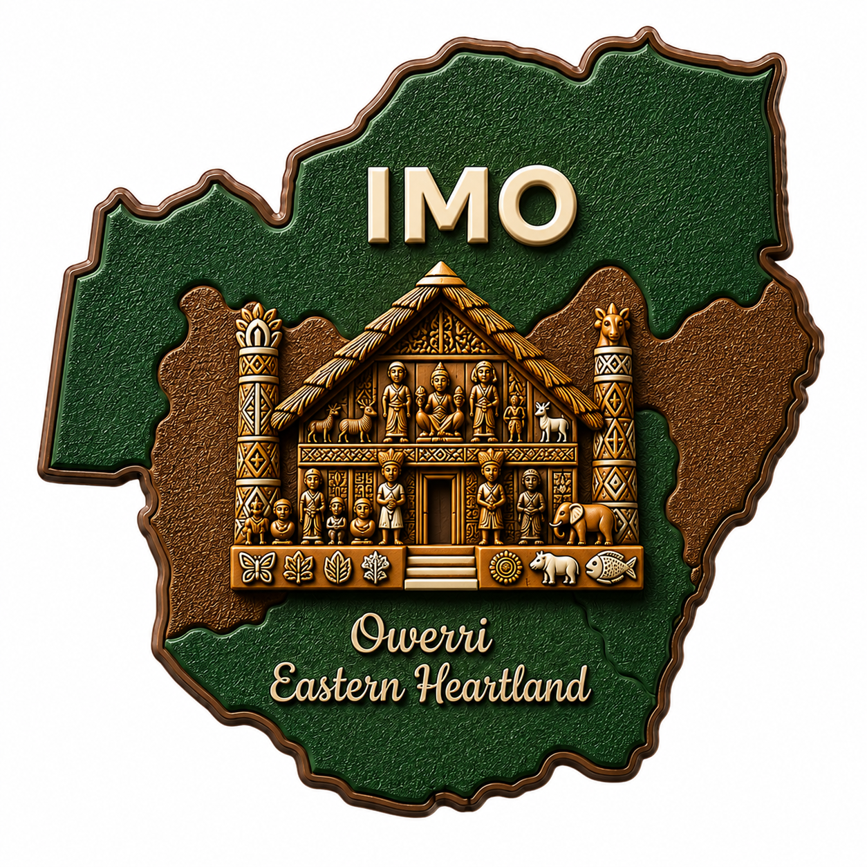 Imo State Fridge Magnet