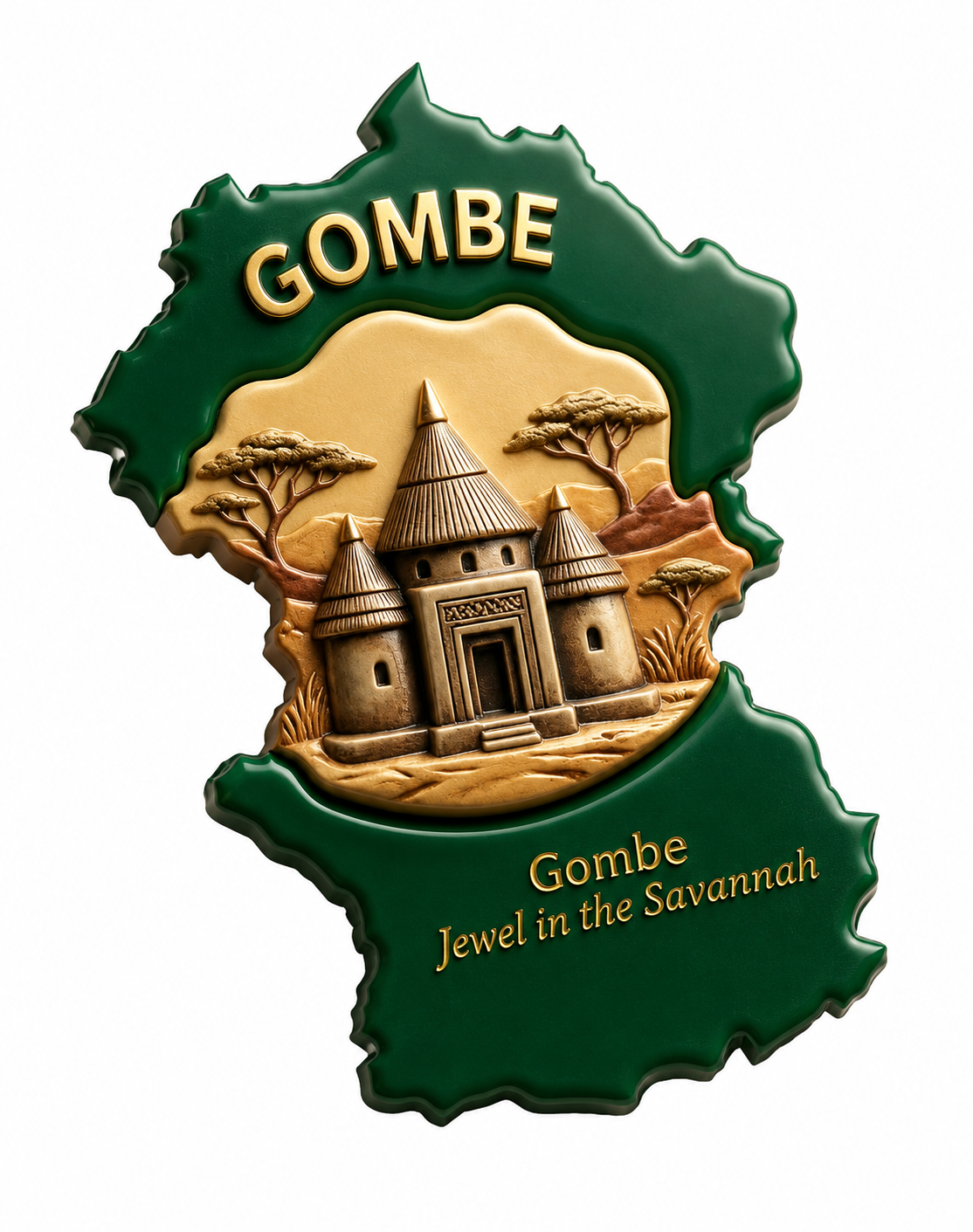 Gombe State Fridge Magnet