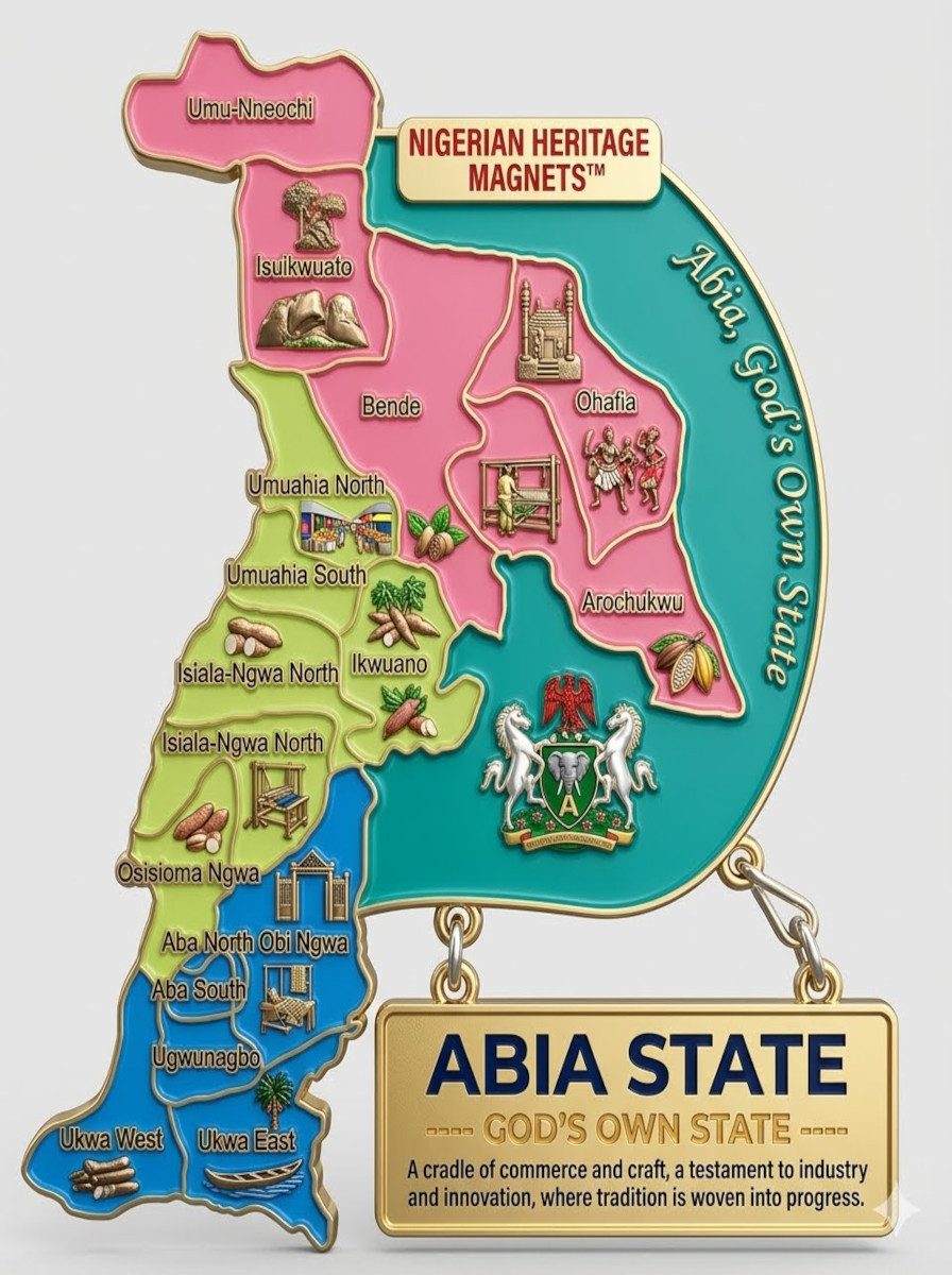 Abia State Refrigerator Magnet